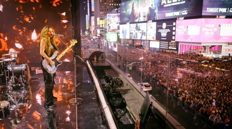 Shakira paralizó las calles del Times Square con un concierto gratis