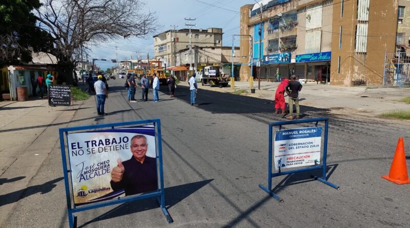 Comenzaron trabajos de rehabilitación de la carretera “N” en Lagunillas