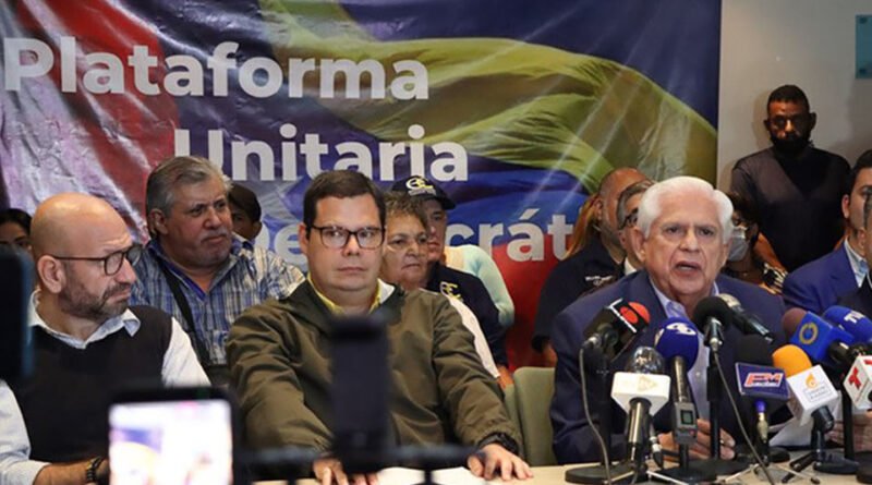 Plataforma Unitaria denuncia persecución a líderes opositores tras los resultados del 28 de julio