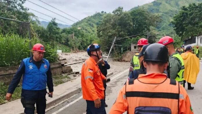 Crecida del río Motatán interrumpe paso vehicular entre Trujillo y Mérida