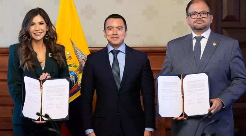 Ecuador y EE. UU. refuerzan cooperación en seguridad, migración y extradiciones