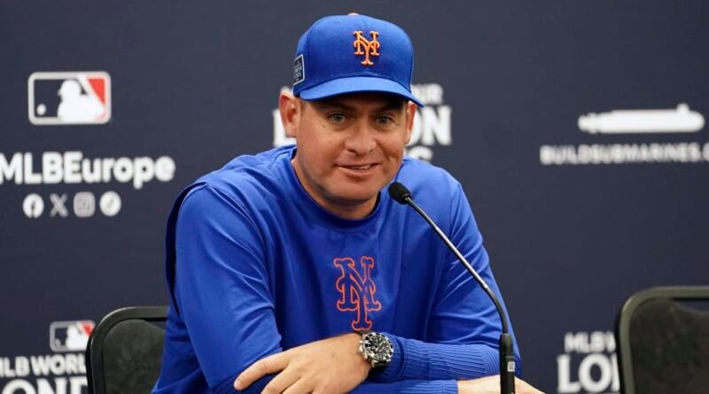 Carlos Mendoza ratificado como mánager de los Mets para la temporada 2026