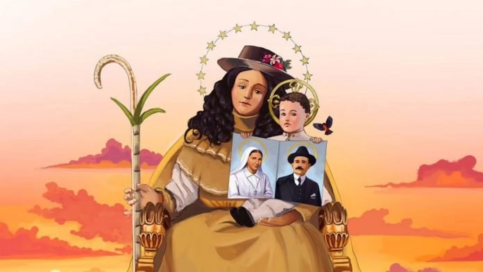 Presentan la franela oficial de la Visita 168 de la Divina Pastora con diseño de Oscar Olivares