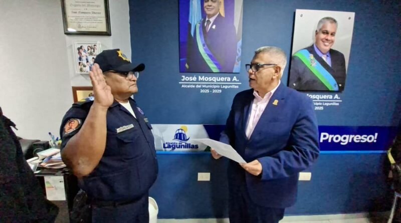 Alcalde José Mosquera juramenta nuevo inspector de ICAP en Polilagunillas