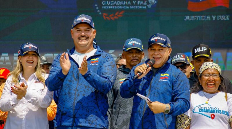 Diosdado Cabello despliega 576 Cuadrantes de Paz en Zulia para reforzar la seguridad