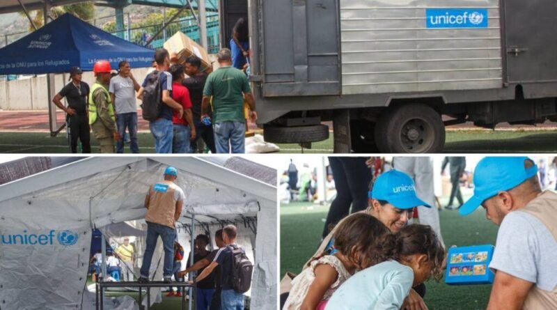 Unicef despliega atención integral en campamentos tras terremotos en Venezuela